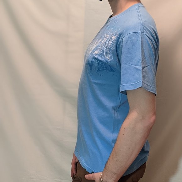 Hurley Regular Fit T-Shirt (Light Blue) - Picture 3 of 5